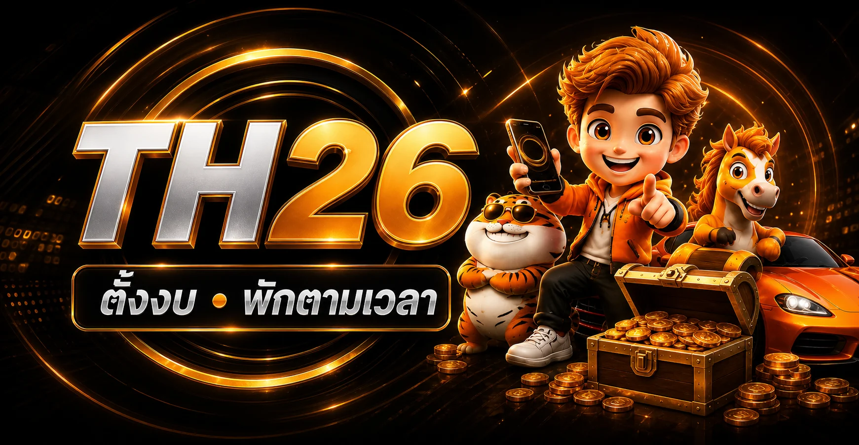 TH26 ตั้งงบและพักตามเวลา